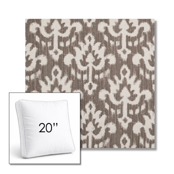 Picture of Patra Mushroom | 20" Square Boxed Sunbrella® Outdoor Pillow (3" Thick)