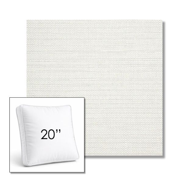 Picture of Piazza Cloud | 20" Square Boxed Sunbrella® Outdoor Pillow (3" Thick)