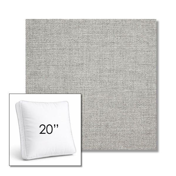 Picture of Piazza Pebble | 20" Square Boxed Sunbrella® Outdoor Pillow (3" Thick)