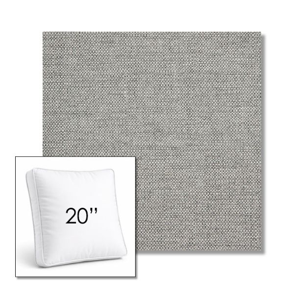 Picture of Piazza Stone | 20" Square Boxed Sunbrella® Outdoor Pillow (3" Thick)