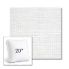 Picture of Piazza White | 20" Square Boxed Sunbrella® Outdoor Pillow (3" Thick)