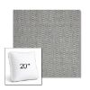 Picture of Pique Ash | 20" Square Boxed Sunbrella® Outdoor Pillow (3" Thick)