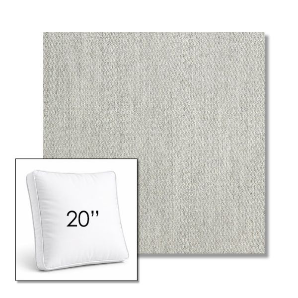 Picture of Pique Gravel | 20" Square Boxed Sunbrella® Outdoor Pillow (3" Thick)