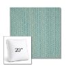 Picture of Posh Aqua | 20" Square Boxed Sunbrella® Outdoor Pillow (3" Thick)