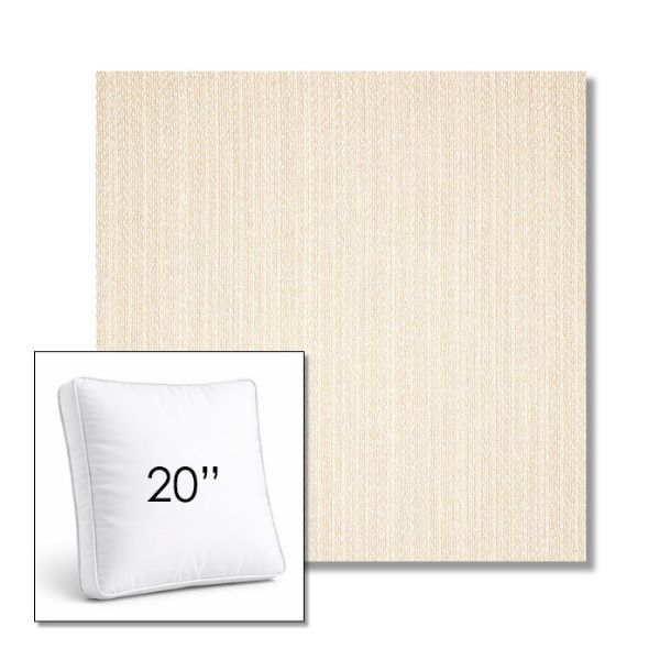 Picture of Posh Linen | 20" Square Boxed Sunbrella® Outdoor Pillow (3" Thick)