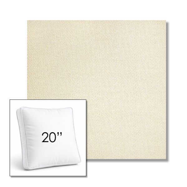 Picture of Posh Salt | 20" Square Boxed Sunbrella® Outdoor Pillow (3" Thick)