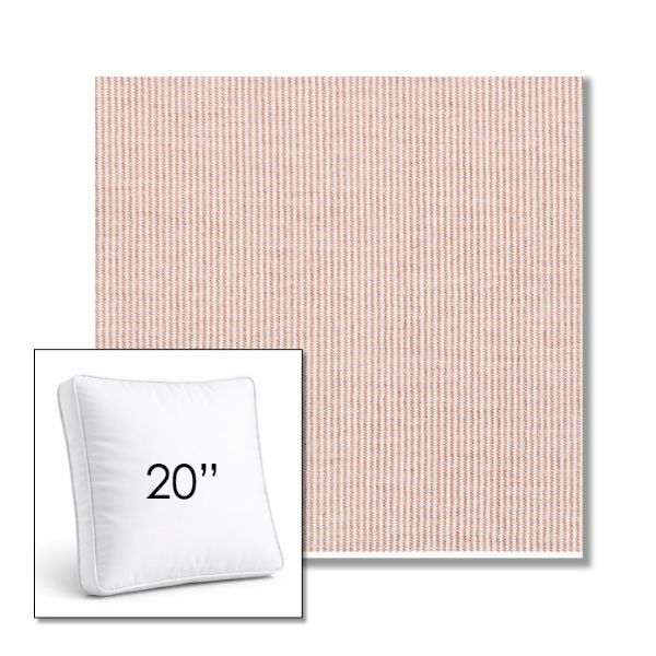 Picture of Replay Clay | 20" Square Boxed Sunbrella® Outdoor Pillow (3" Thick)