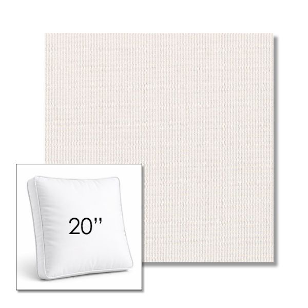 Picture of Replay Linen | 20" Square Boxed Sunbrella® Outdoor Pillow (3" Thick)