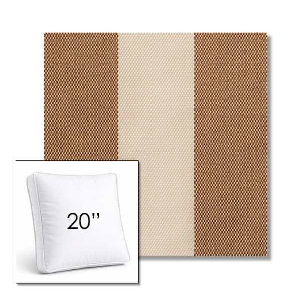 Picture of Rothko Latte | 20" Square Boxed Sunbrella® Outdoor Pillow (3" Thick)