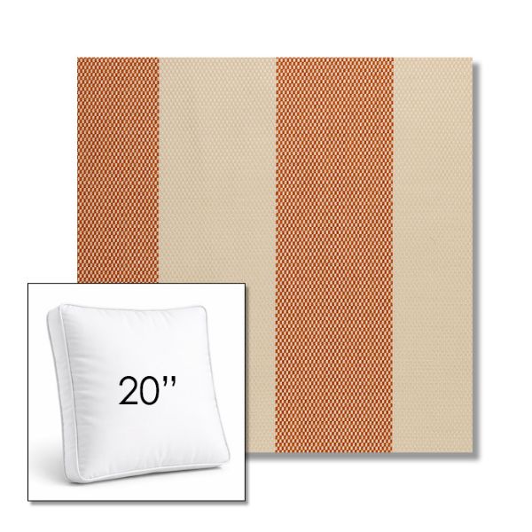 Picture of Rothko Lobster Roll | 20" Square Boxed Sunbrella® Outdoor Pillow (3" Thick)