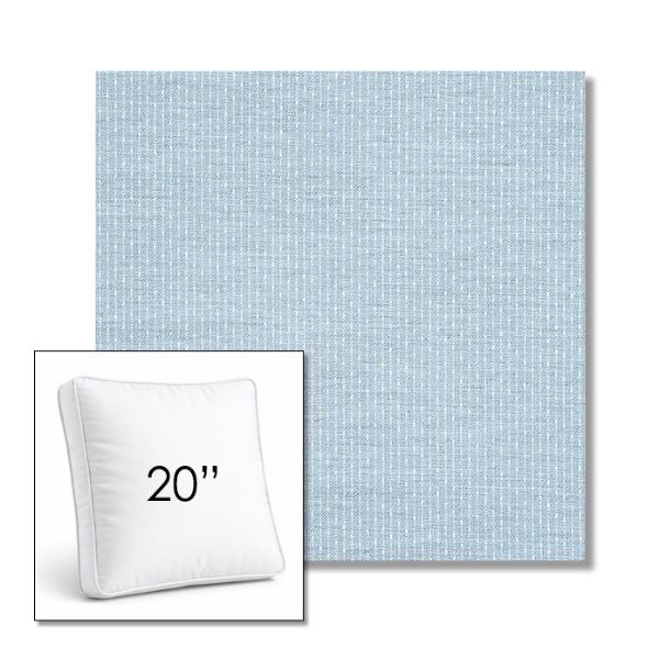Picture of Solo Ocean | 20" Square Boxed Sunbrella® Outdoor Pillow (3" Thick)