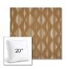 Picture of Spinner Diamond Teak | 20" Square Boxed Sunbrella® Outdoor Pillow (3" Thick)
