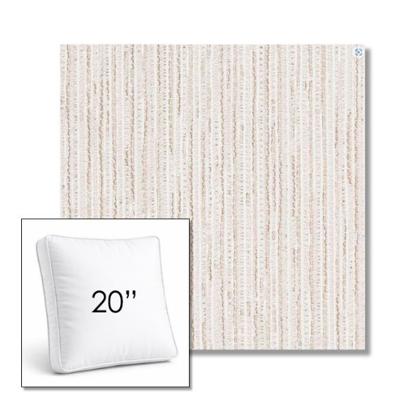 Picture of Tectonic Parchment | 20" Square Boxed Sunbrella® Outdoor Pillow (3" Thick)