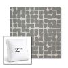 Picture of Toggle Greystone | 20" Square Boxed Sunbrella® Outdoor Pillow (3" Thick)