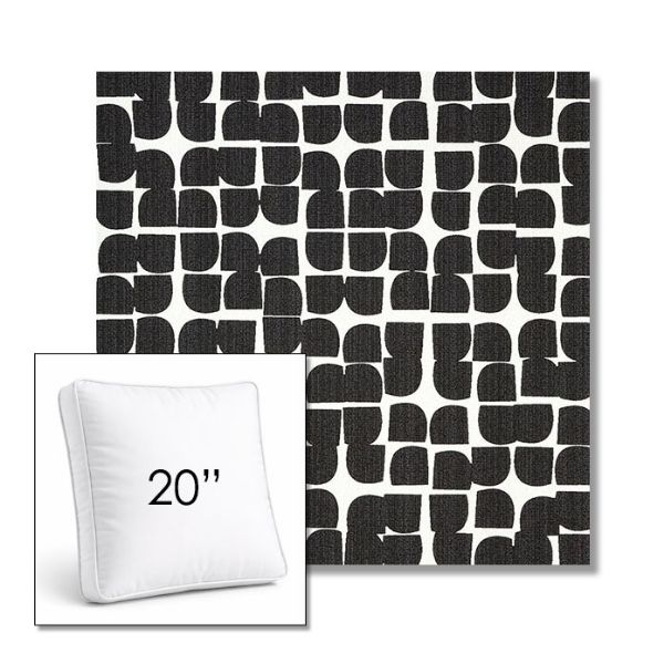 Picture of Toggle Inkblot | 20" Square Boxed Sunbrella® Outdoor Pillow (3" Thick)