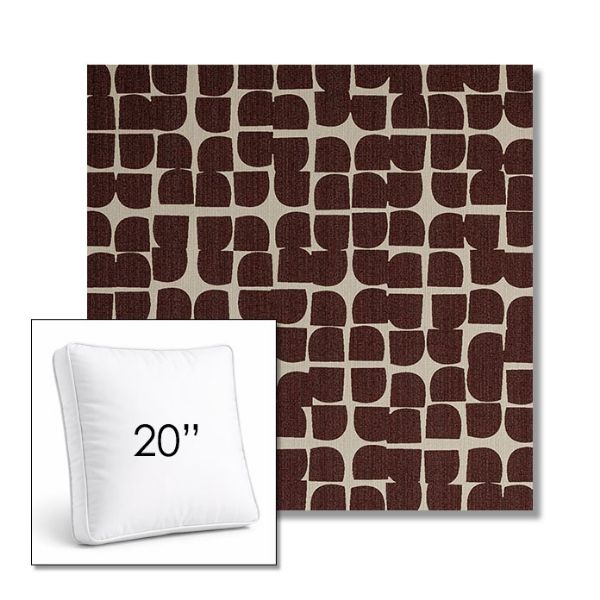 Picture of Toggle Plumberry | 20" Square Boxed Sunbrella® Outdoor Pillow (3" Thick)