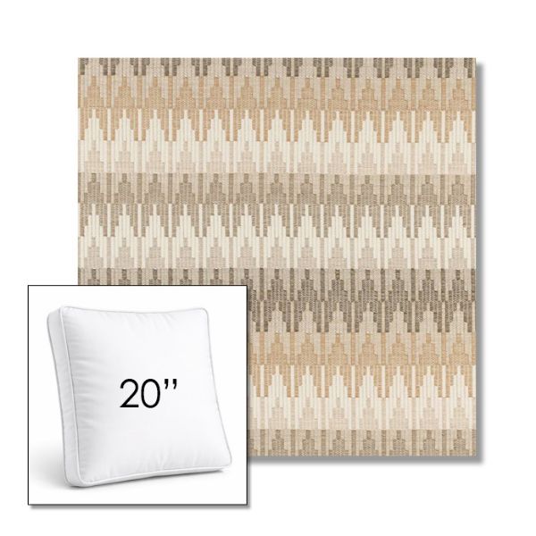 Picture of Valley Dune | 20" Square Boxed Sunbrella® Outdoor Pillow (3" Thick)