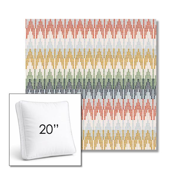 Picture of Valley Sedona | 20" Square Boxed Sunbrella® Outdoor Pillow (3" Thick)