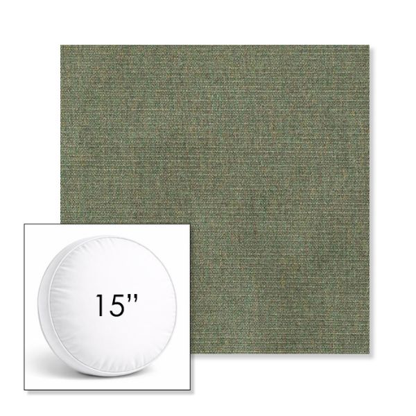 Picture of Ambrose Fern | 15" Round Boxed Sunbrella® Outdoor Pillow (3" Thick)