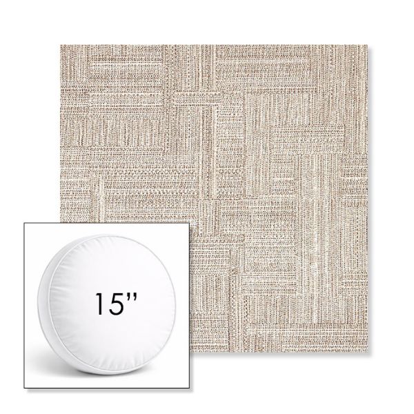 Picture of Boro Walnut | 15" Round Boxed Sunbrella® Outdoor Pillow (3" Thick)