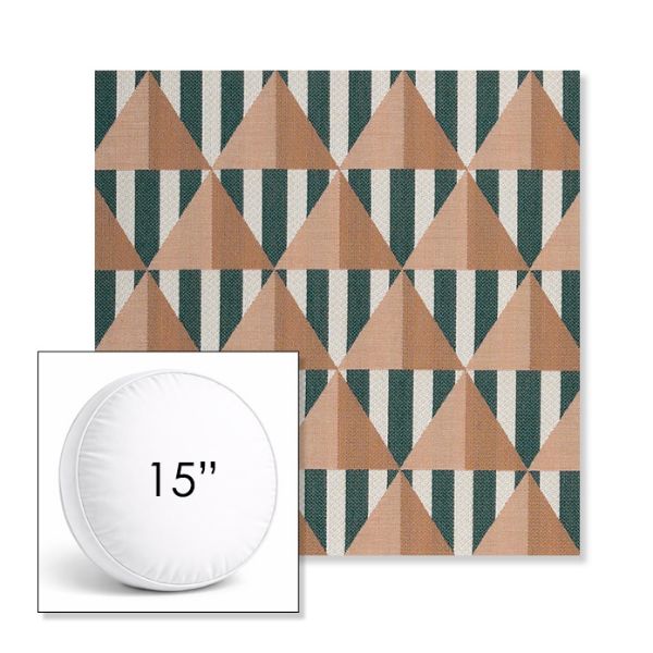 Picture of Buoy Santa Monica | 15" Round Boxed Sunbrella® Outdoor Pillow (3" Thick)