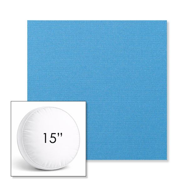 Picture of Canvas Capri | 15" Round Boxed Sunbrella® Outdoor Pillow (3" Thick)