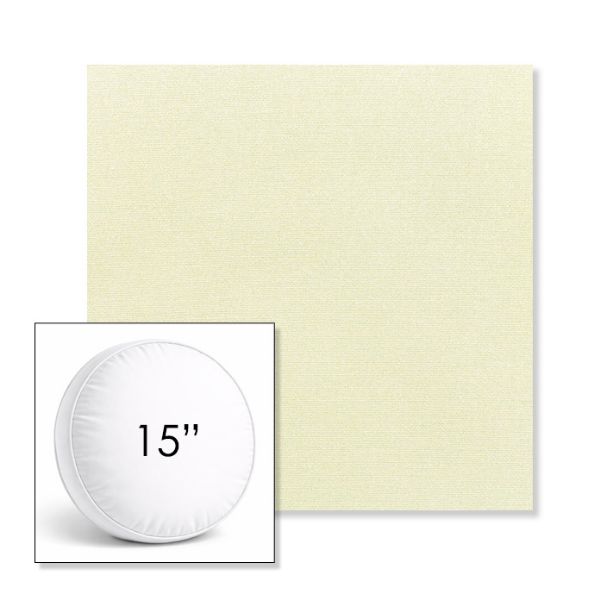 Picture of Canvas Natural | 15" Round Boxed Sunbrella® Outdoor Pillow (3" Thick)