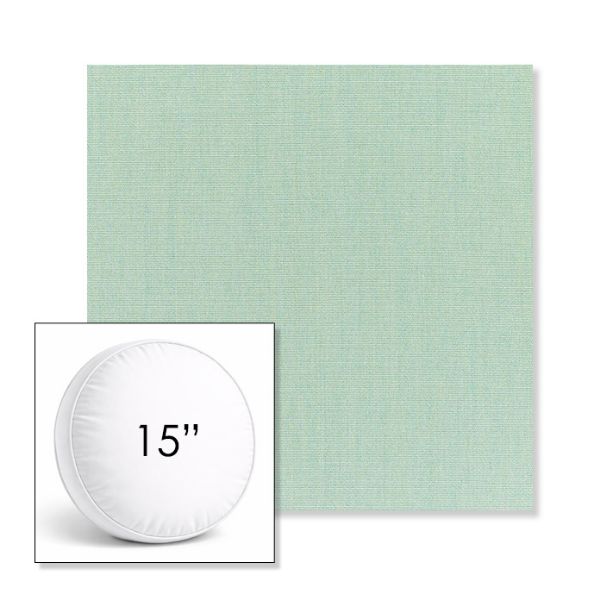 Picture of Canvas Spa | 15" Round Boxed Sunbrella® Outdoor Pillow (3" Thick)