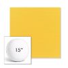 Picture of Canvas Sunflower Yellow | 15" Round Boxed Sunbrella® Outdoor Pillow (3" Thick)