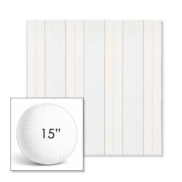 Picture of Carlo Coastal | 15" Round Boxed Sunbrella® Outdoor Pillow (3" Thick)