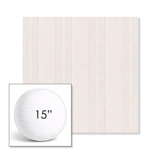 Picture of Carlo Sand | 15" Round Boxed Sunbrella® Outdoor Pillow (3" Thick)