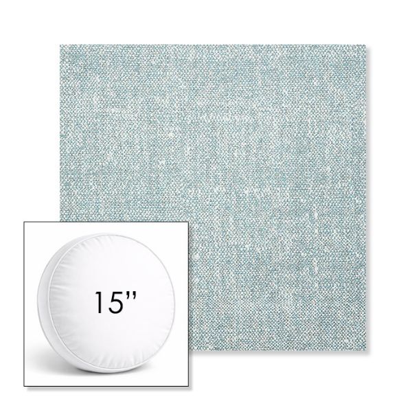 Picture of Chartres Opal | 15" Round Boxed Sunbrella® Outdoor Pillow (3" Thick)