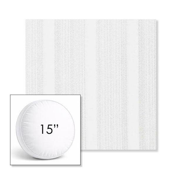 Picture of Compose Linen | 15" Round Boxed Sunbrella® Outdoor Pillow (3" Thick)