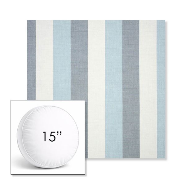 Picture of Direction Dew | 15" Round Boxed Sunbrella® Outdoor Pillow (3" Thick)