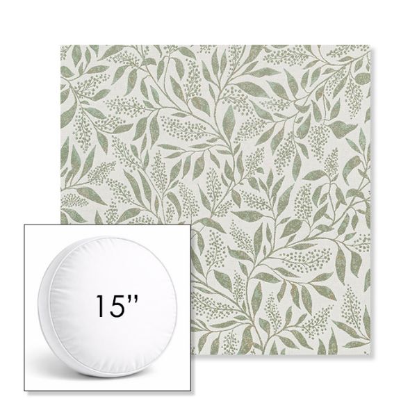Picture of Exquisite Aloe | 15" Round Boxed Sunbrella® Outdoor Pillow (3" Thick)