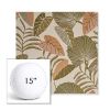 Picture of Fernie Mimosa | 15" Round Boxed Sunbrella® Outdoor Pillow (3" Thick)