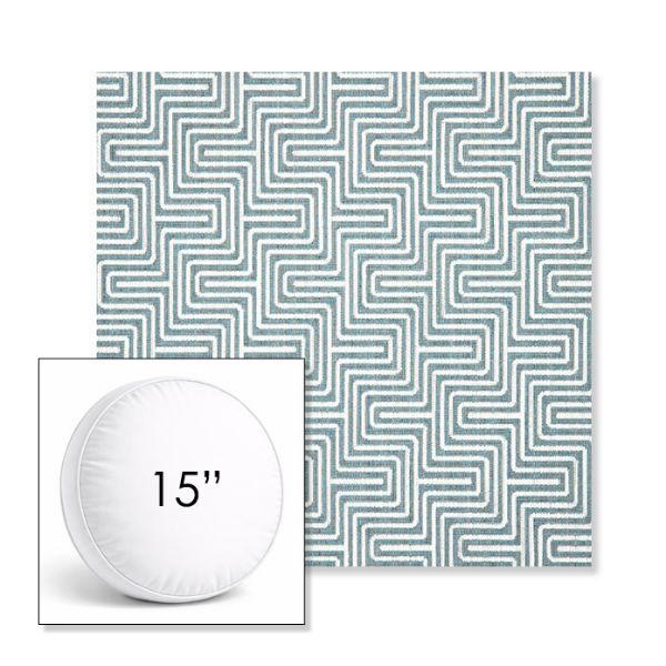 Picture of Figure Twilight | 15" Round Boxed Sunbrella® Outdoor Pillow (3" Thick)