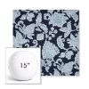 Picture of Floral Song Navy | 15" Round Boxed Sunbrella® Outdoor Pillow (3" Thick)