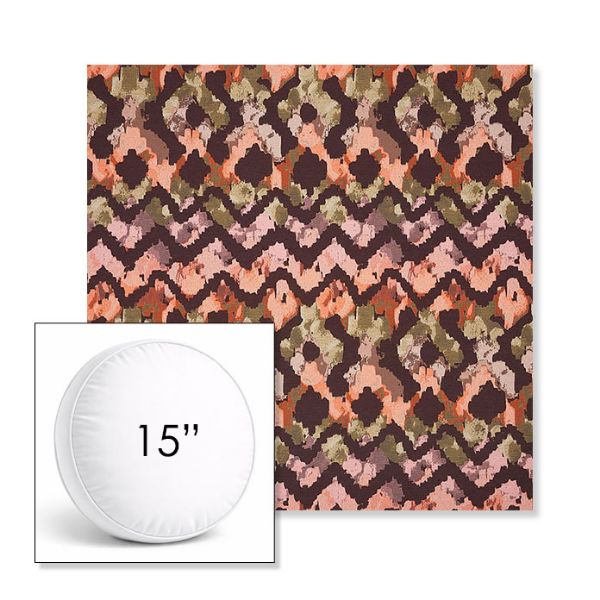 Picture of Inga Gypsy | 15" Round Boxed Sunbrella® Outdoor Pillow (3" Thick)