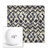 Picture of Inga Midnight | 15" Round Boxed Sunbrella® Outdoor Pillow (3" Thick)