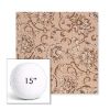 Picture of Martha Floral Dogwood | 15" Round Boxed Sunbrella® Outdoor Pillow (3" Thick)