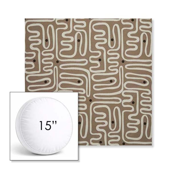 Picture of Nema Pampas | 15" Round Boxed Sunbrella® Outdoor Pillow (3" Thick)