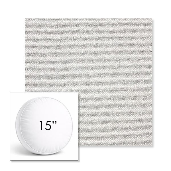 Picture of Nurture Pebble | 15" Round Boxed Sunbrella® Outdoor Pillow (3" Thick)