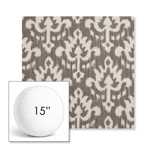 Picture of Patra Mushroom | 15" Round Boxed Sunbrella® Outdoor Pillow (3" Thick)