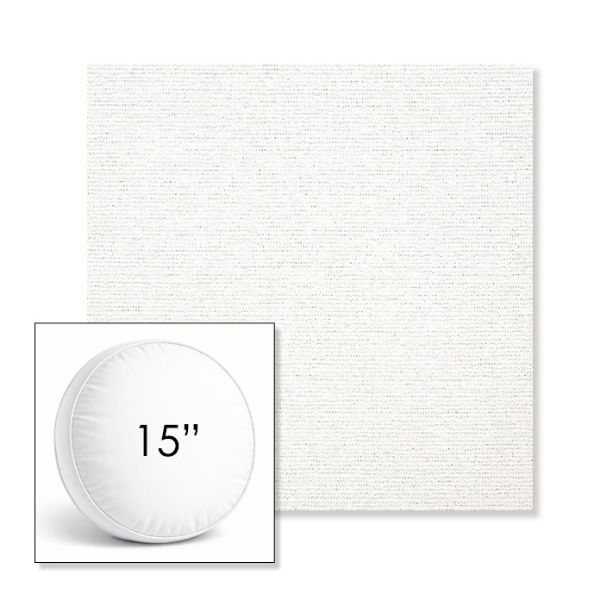 Picture of Platform Salt | 15" Round Boxed Sunbrella® Outdoor Pillow (3" Thick)