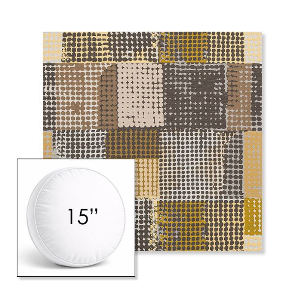 Picture of Pop Corn | 15" Round Boxed Sunbrella® Outdoor Pillow (3" Thick)