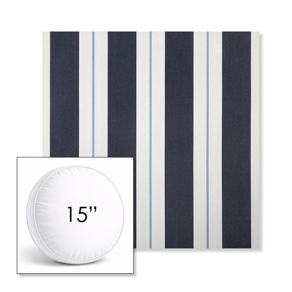 Picture of Relate Harbor | 15" Round Boxed Sunbrella® Outdoor Pillow (3" Thick)