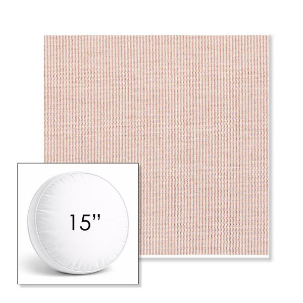 Picture of Replay Clay | 15" Round Boxed Sunbrella® Outdoor Pillow (3" Thick)