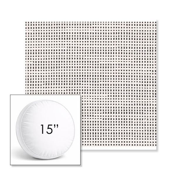 Picture of Rest Ink | 15" Round Boxed Sunbrella® Outdoor Pillow (3" Thick)