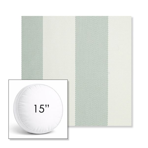 Picture of Rothko Seahorse | 15" Round Boxed Sunbrella® Outdoor Pillow (3" Thick)